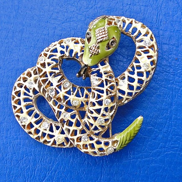 BROOCHES PINS FOUR SNAKE Fine - Picture 5 of 16
